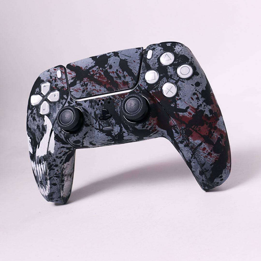 Custom Airbrush Controller Sony Playstation 5 PS5 - Venomous Symbiote Venom Spiderman