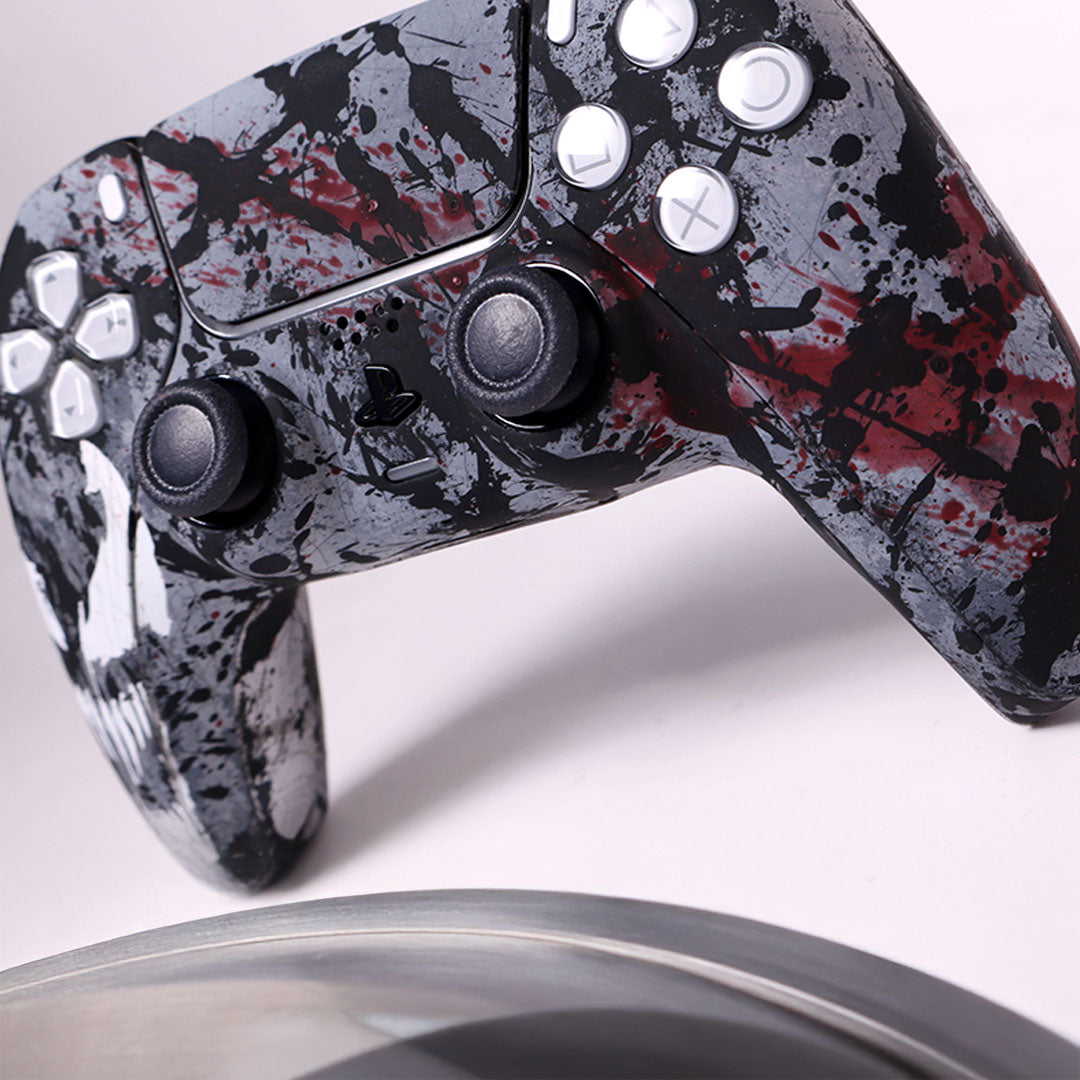 Custom Airbrush Controller Sony Playstation 5 PS5 - Venomous Symbiote Venom Spiderman