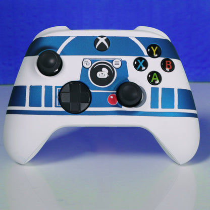 Custom Controller Microsoft Xbox Series X - Xbox One S - Droid R2 Plucky Blue Face