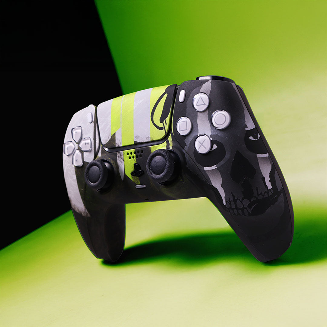 Custom Airbrush Controller Sony Playstation 5 PS5 - Modern Warfare 2 Ghost Call Duty