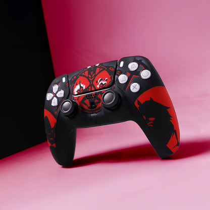 Custom Airbrush Painted Sony PlayStation 5 PS5 - Helluva Boss Imp Assassin Hell Imps Demons Angels Secret Mission Wolf Owl
