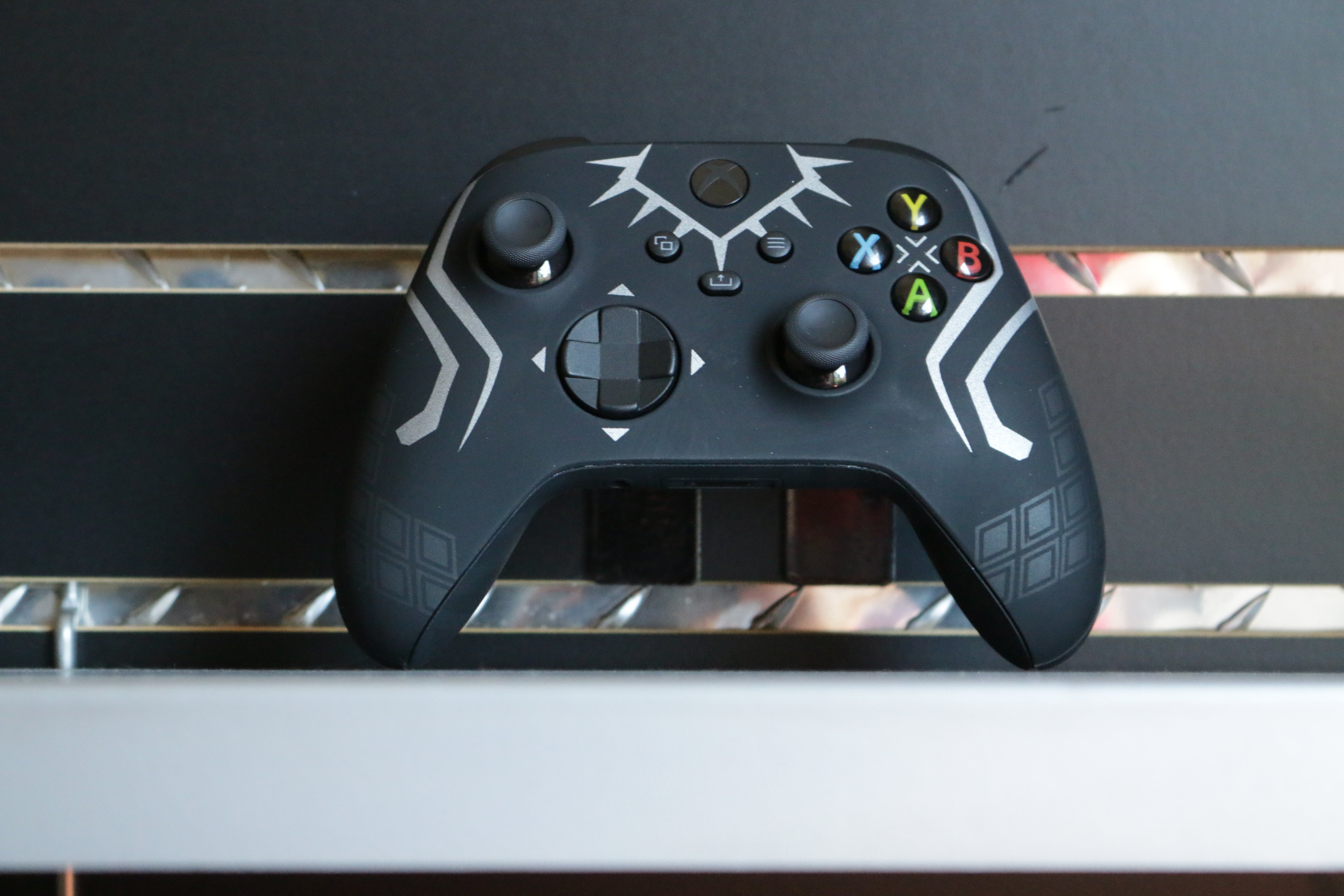 Custom Controller Microsoft Xbox Series X - Xbox One S - Black Panther Wakanda Forever Superhero