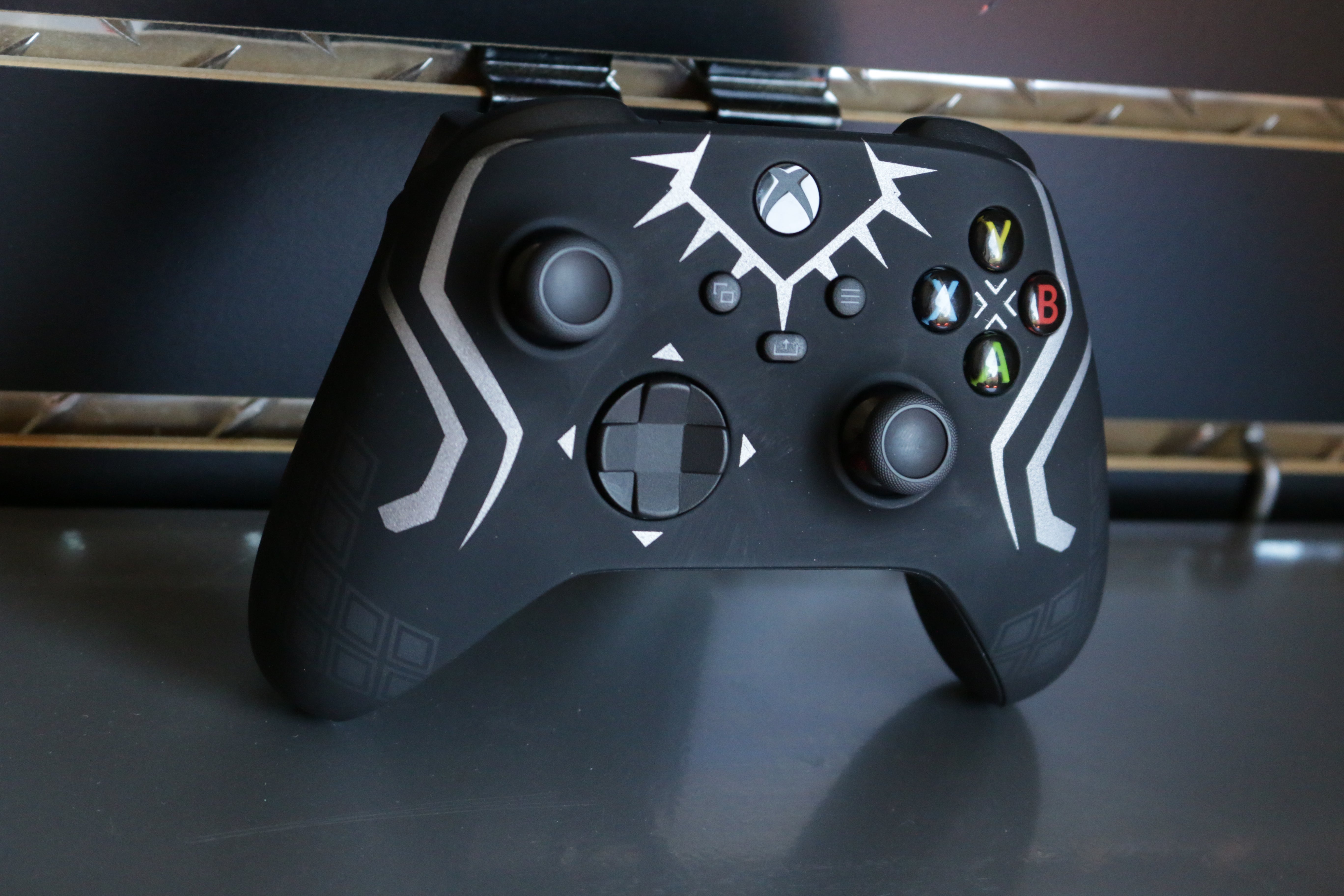 Custom Controller Microsoft Xbox Series X - Xbox One S - Black Panther Wakanda Forever Superhero