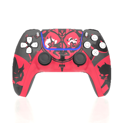 Custom Airbrush Painted Sony PlayStation 5 PS5 - Helluva Boss Imp Assassin Hell Imps Demons Angels Secret Mission Wolf Owl
