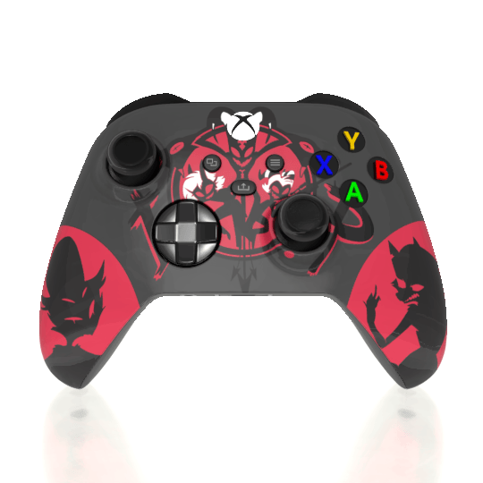 Custom Controller Microsoft Xbox Series X - Xbox One S - Helluva Boss Imp Assassin Hell Imps Demons Angels Secret Mission Wolf Owl