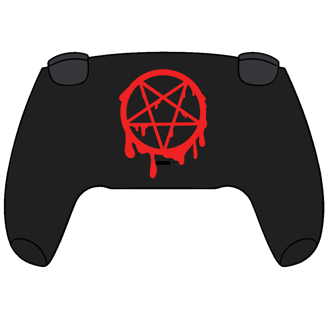 Custom Airbrush Painted Sony PlayStation 5 PS5 - Helluva Boss Imp Assassin Hell Imps Demons Angels Secret Mission Wolf Owl