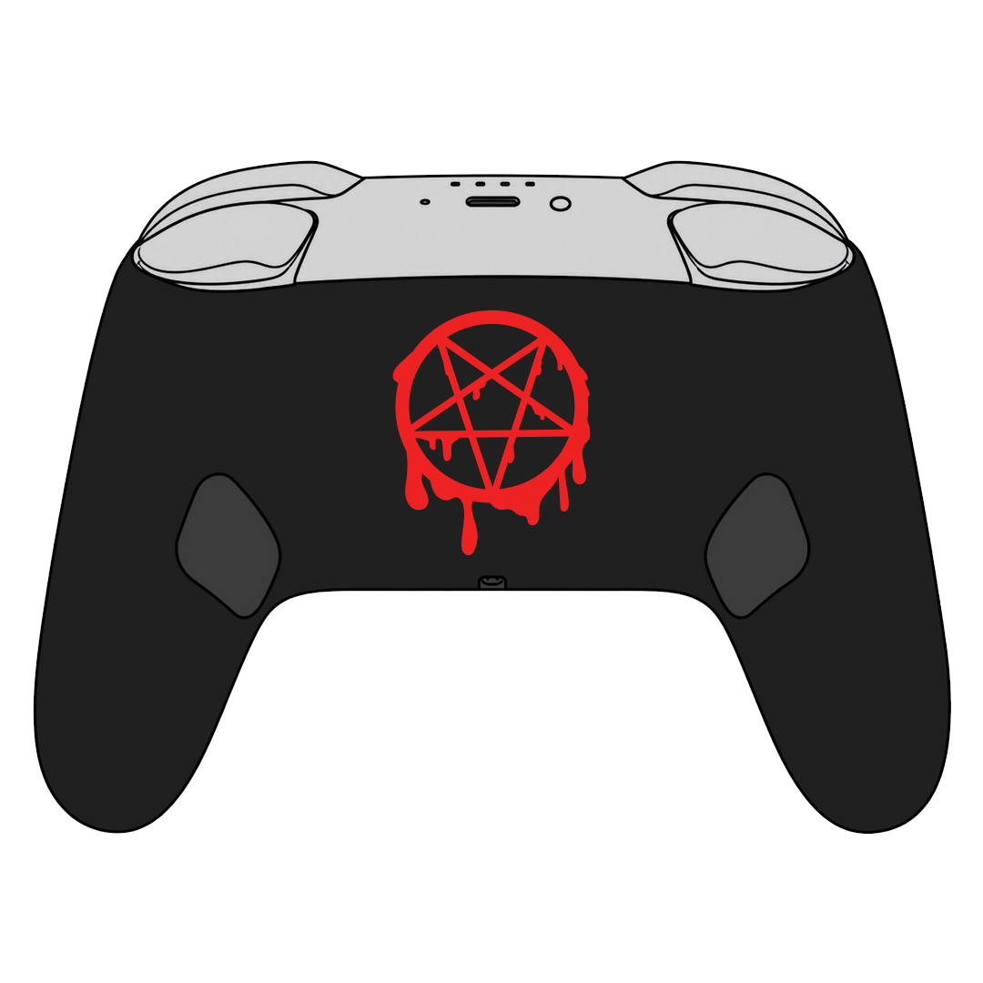 Custom Airbrush Painted Controller Nintendo Switch 2 Two - Helluva Boss Imp Assassin Hell Imps Demons Angels Secret Mission Wolf Owl
