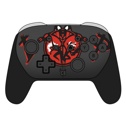 Custom Airbrush Painted Controller Nintendo Switch 2 Two - Helluva Boss Imp Assassin Hell Imps Demons Angels Secret Mission Wolf Owl