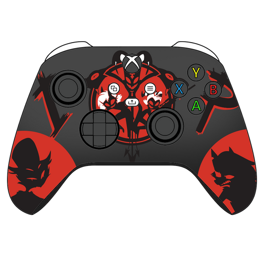Custom Controller Microsoft Xbox Series X - Xbox One S - Helluva Boss Imp Assassin Hell Imps Demons Angels Secret Mission Wolf Owl