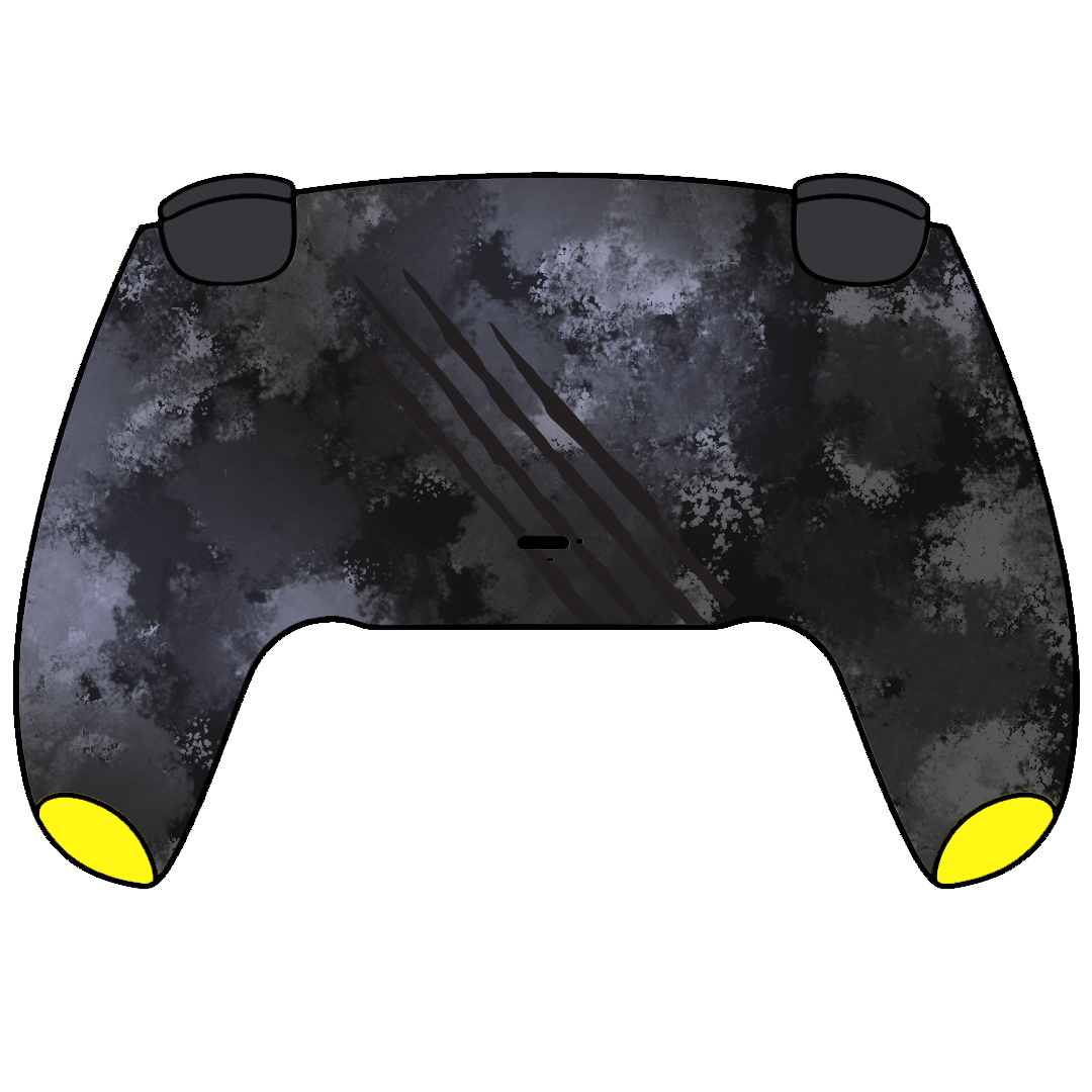 Custom Airbrushed Controller Sony Playstation 5 PS5 - Dinosaur Park Jurassic Yellow Grey T-Rex 