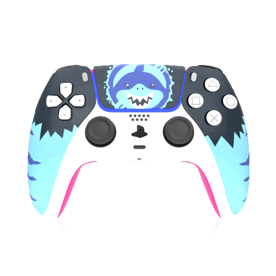Custom Airbrush Painted Controller Sony PlayStation 5 PS5 -
Land Shark Jeff 