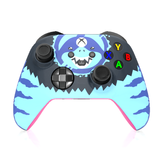 Custom Airbrush Controller Microsoft Xbox Series X - Xbox One S - Land Shark Jeff 