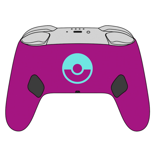 Custom Airbrush Painted Controller Nintendo Switch 2 Two - SSBU Smash Bros Pokemon Pocket Pals Grass Type Cute Anime