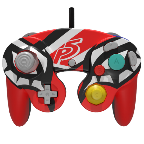 Custom Controller Nintendo Gamecube - P5 Joker Persona SSBU Super Smash Bros. Ultimate Melee Brawl