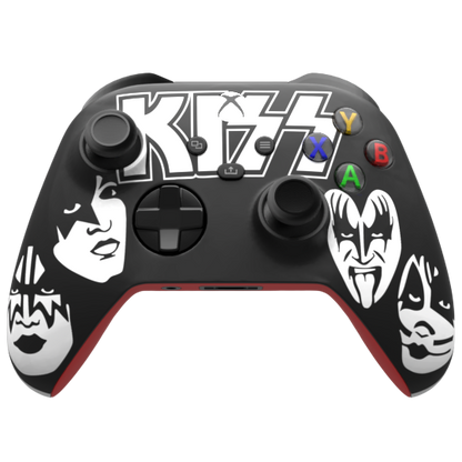 
Custom Airbrush Controller Microsoft Xbox Series X - Xbox One S - KISS Heavy Metal Facepaint