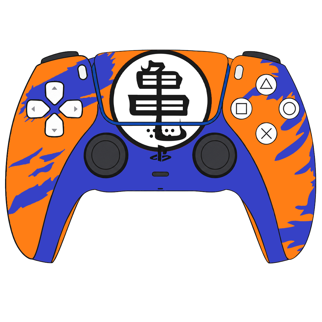 Custom Airbrush Painted Sony PlayStation 5 PS5 - Orange Dragon Ball Z Carrot Kakarot