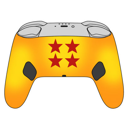 Custom Airbrush Painted Controller Nintendo Switch 2 Two -  Anime Fighting Saiyan Orange Dragon Ball Z Carrot Kakarot DBZ Scifi