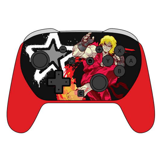 Custom Airbrush Painted Controller Nintendo Switch 2 Two - SSBU Smash Bros Anime Games Video Game Retro Arcade Fighting FGC