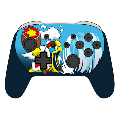 Custom Airbrush Painted Controller Nintendo Switch 2 Two - SSBU Smash Bros Anime Kirby Villain Dedede Star 