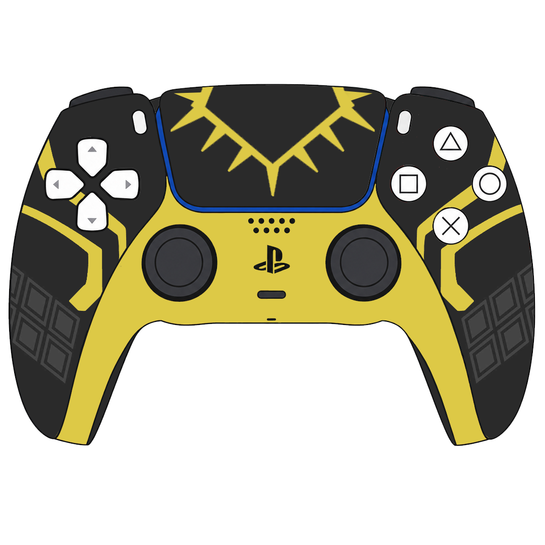 Custom Airbrushed Controller Sony Playstation 5 PS5 - King Panther Wakanda Forever Superhero