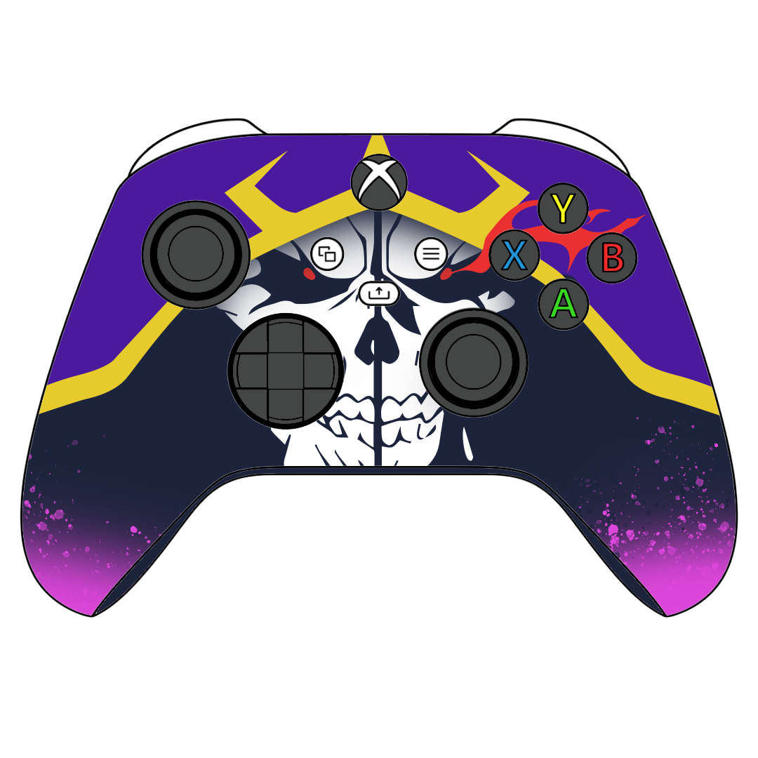 Custom Controller Microsoft Xbox Series X - Xbox One S -  Anime Overlord Eins King of Darkness