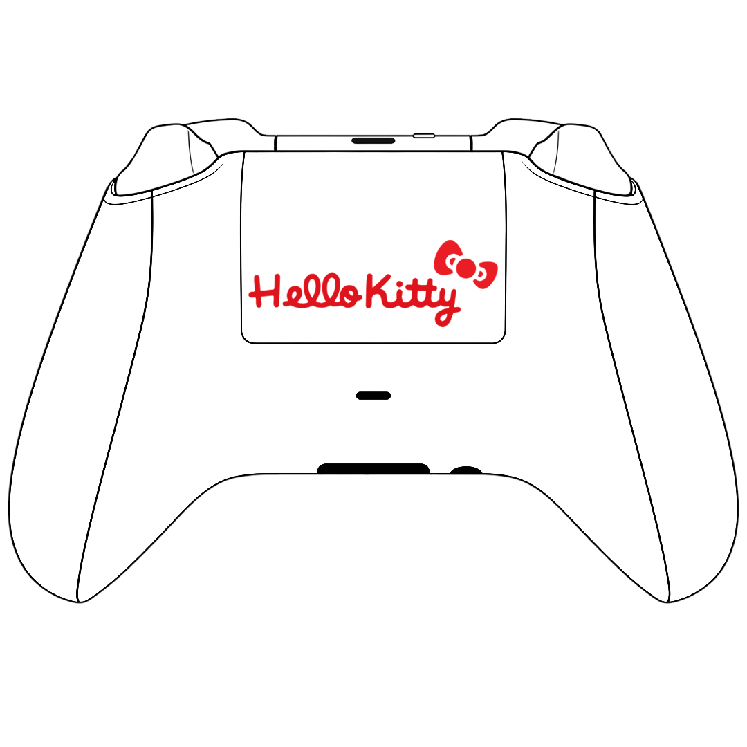 Custom Airbrushed Controller Microsoft Xbox Series X - Xbox One S - Hello Kitty Cute Anime