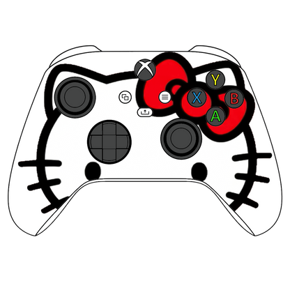 Custom Airbrushed Controller Microsoft Xbox Series X - Xbox One S - Hello Kitty Cute Anime