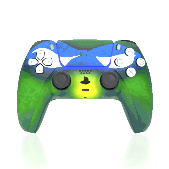 Custom Airbrush Controller Sony Playstation 5 PS5 - Super Hero TMNT Donatello Mikey Raph Leo Turtle Teenage Mutant Ninja