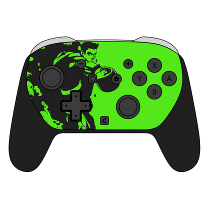 Custom Airbrush Painted Controller Nintendo Switch 2 Two - SSBU Smash Bros Anime FGC Fighting Boxing