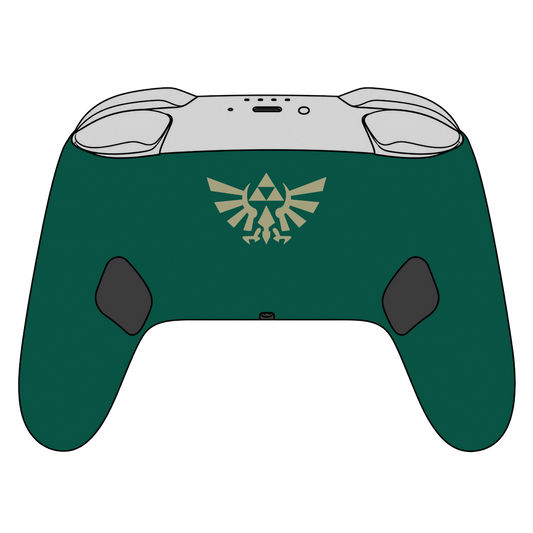 Custom Airbrush Painted Controller Nintendo Switch 2 Two - SSBU Smash Bros Anime LoZ Hero Legend of Zelda Link Master Sword Navi