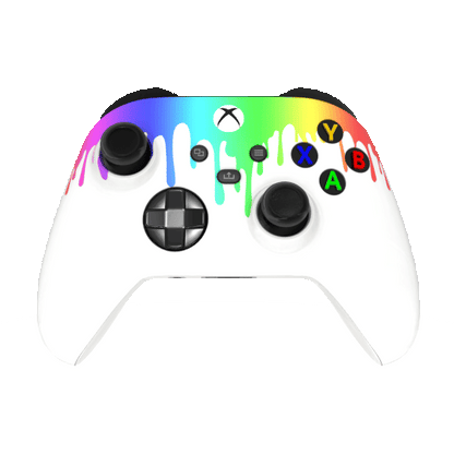 Custom Controller Microsoft Xbox Series X - Xbox One S - Liquid Spectrum Drip Rainbow