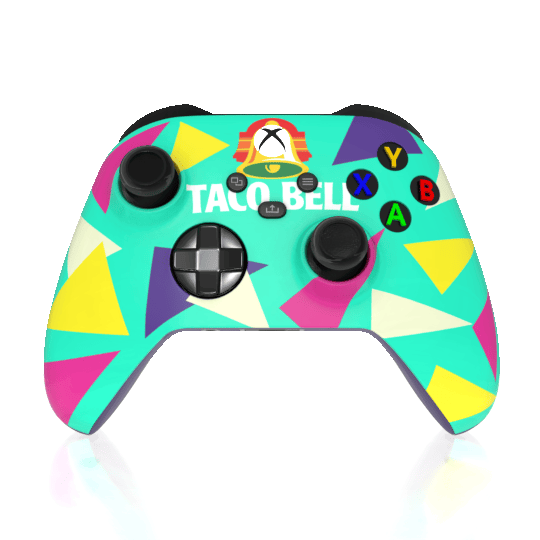 Custom Airbrushed Controller Microsoft Xbox Series X - Xbox One S - Taco Bell Live Mas Food