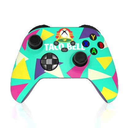 Custom Airbrushed Controller Microsoft Xbox Series X - Xbox One S - Taco Bell Live Mas Food