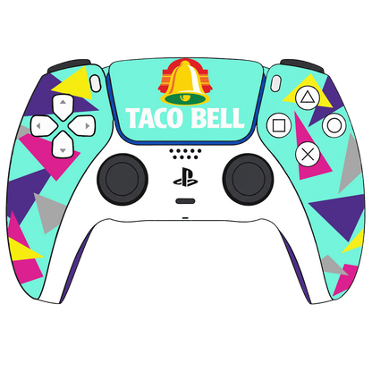 Custom Airbrushed Controller Sony Playstation 5 PS5 - Taco Bell Live Mas Food