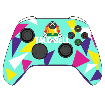 Custom Airbrushed Controller Microsoft Xbox Series X - Xbox One S - Taco Bell Live Mas Food