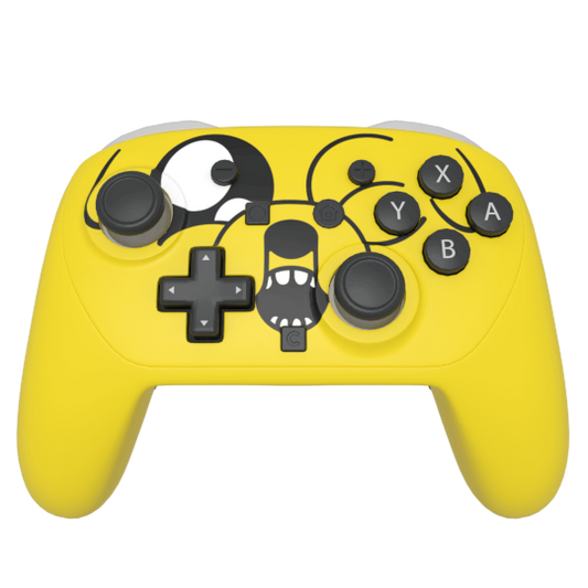 Custom Airbrush Painted Controller Nintendo Switch 2 Two - 
 Adventure Time Jake Dog