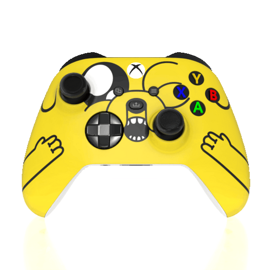 Custom Airbrush Controller Microsoft Xbox Series X - Xbox One S -Adventure Time Jake Dog