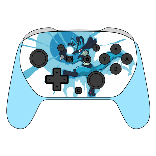 Custom Airbrush Painted Controller Nintendo Switch 2 Two - SSBU Smash Bros Anime Pocket Monsters Pokemon Gaming Classic RPG Adventure