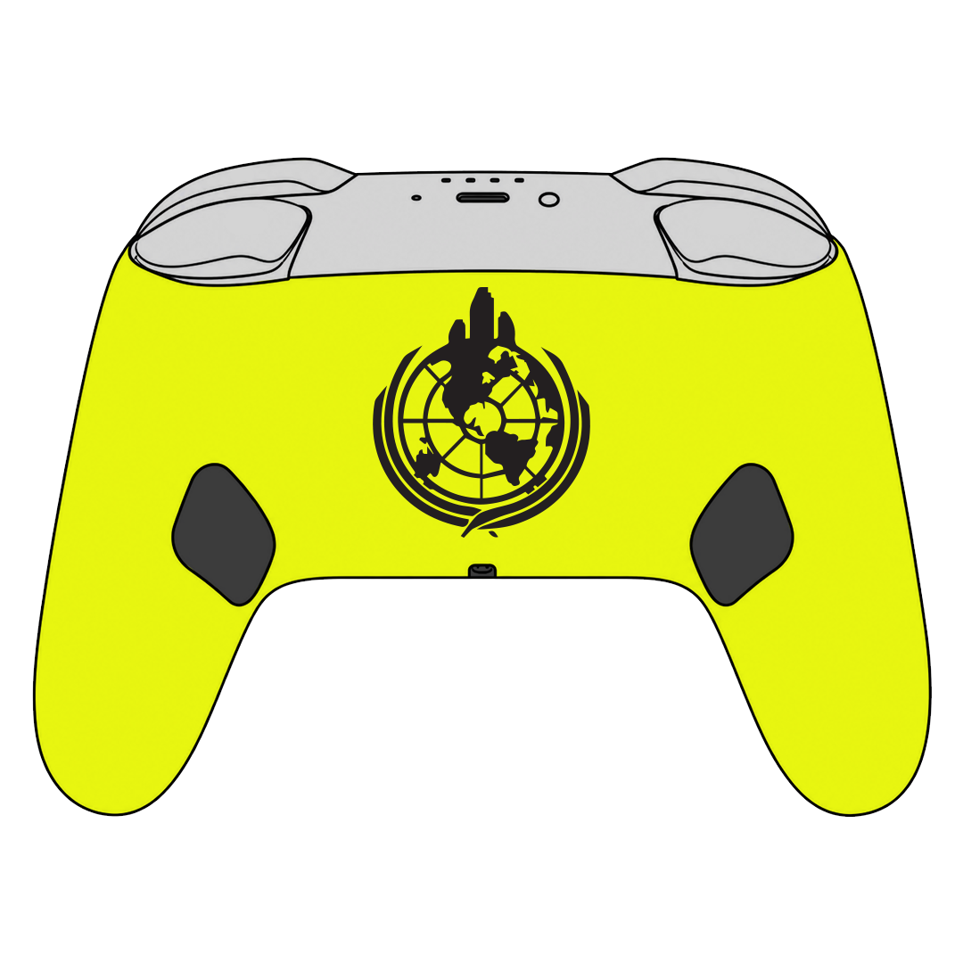 Custom Airbrush Painted Controller Nintendo Switch 2 Two - Helldivers Managed Democracy Libertea Super Earth
