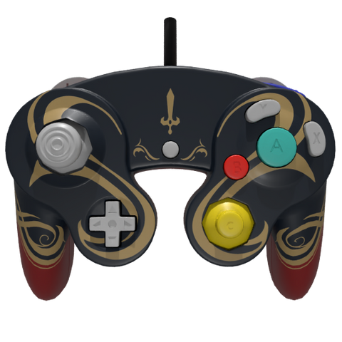 Custom Controller Nintendo Gamecube - Marth SSBU Fire Emblem Super Smash Bros. Ultimate Melee Brawl