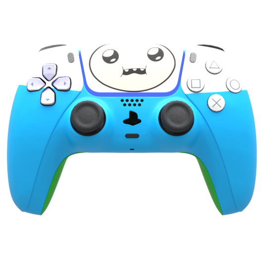 Custom Airbrush Painted Controller Sony PlayStation 5 PS5 - Adventure Time Finn Human 