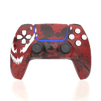 Custom Airbrush Controller Sony Playstation 5 PS5 - Maximum Carnage Spiderman