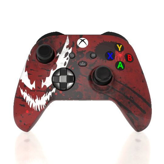 Custom Airbrush Controller Microsoft Xbox Series X - Xbox One S - Maximum Carnage Spiderman