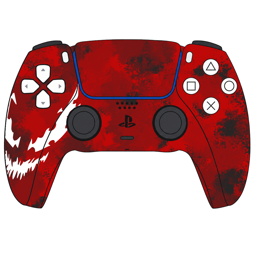 Custom Airbrush Controller Sony Playstation 5 PS5 - Maximum Carnage Spiderman