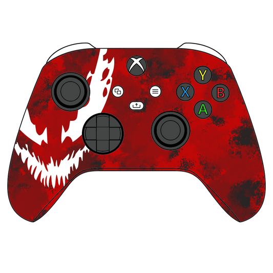 Custom Airbrush Controller Microsoft Xbox Series X - Xbox One S - Maximum Carnage Spiderman