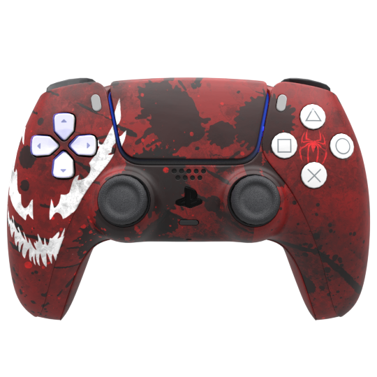 Custom Airbrush Controller Sony Playstation 5 PS5 - Maximum Carnage Spiderman