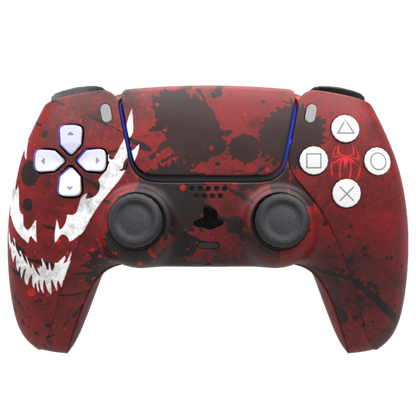 Custom Airbrush Controller Sony Playstation 5 PS5 - Maximum Carnage Spiderman