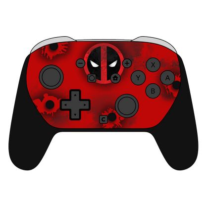 Custom Airbrush Painted Controller Nintendo Switch 2 Two - Maximum Effort Deadpool Violence Blood FPS Shooter Chimmichanga Unicorn Mutan Spiderman Rivals Spiderverse Comic Book