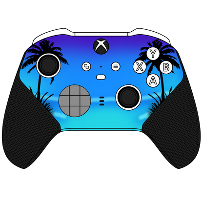 Custom Controller Microsoft Xbox One Series 2 Elite - Moonlight Oasis Tropical Beach Ocean