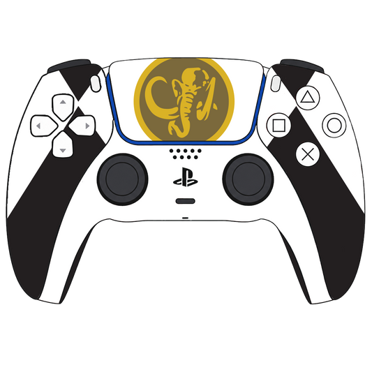 Custom Airbrushed Controller Sony Playstation 5 PS5 - Power Rangers Morphin Time Black